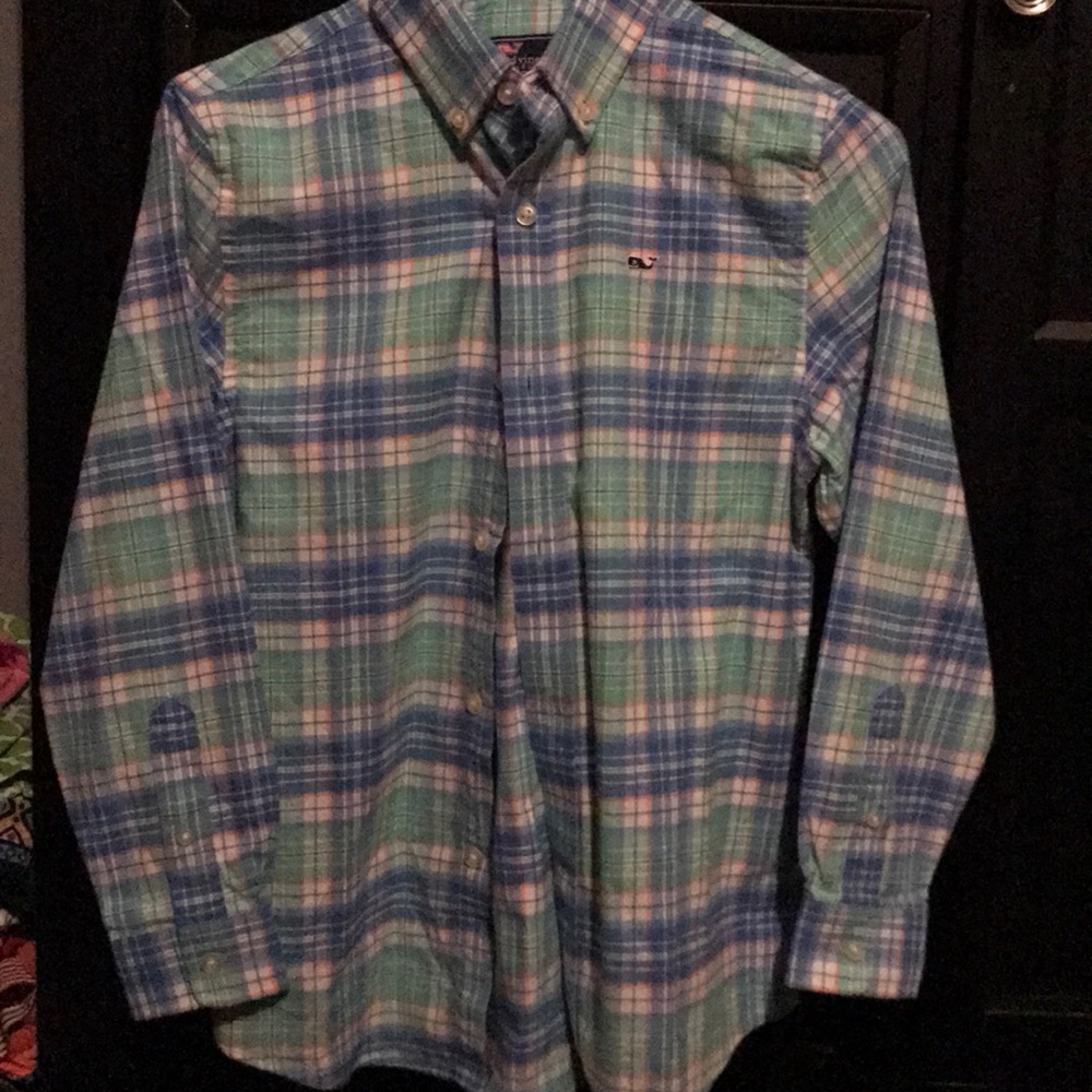 EUC Vineyard Vines flannel shirt - SZ S (8-10)
